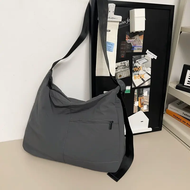 Women's Large Capacity Japanese Luggage Shoulder Bag Black - Image 2