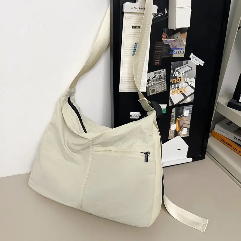 Women's Large Capacity Japanese Luggage Shoulder Bag Black - Image 3