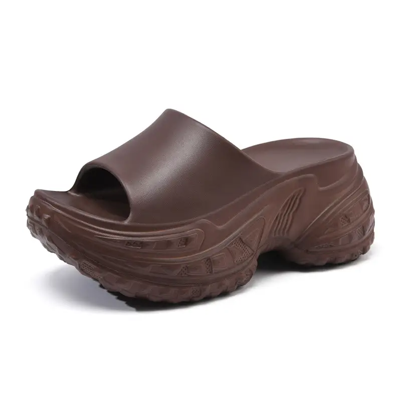 Thick-soled slippers women's outer wear non-slip height-up summer sandals EVA wear-resistant non-smelly feet fish mouth high-grade sandals - Image 9