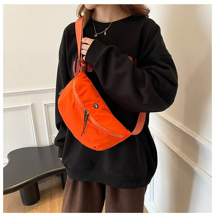 Orange Faux Leather Shoulder Crossbody Bag for Women — feature 20