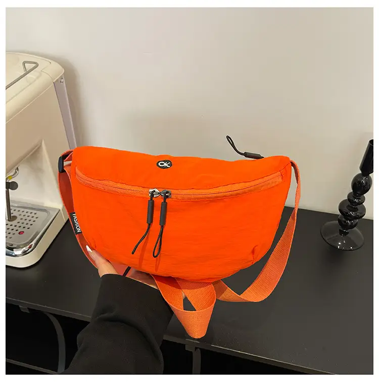 Orange Faux Leather Shoulder Crossbody Bag for Women — feature 37