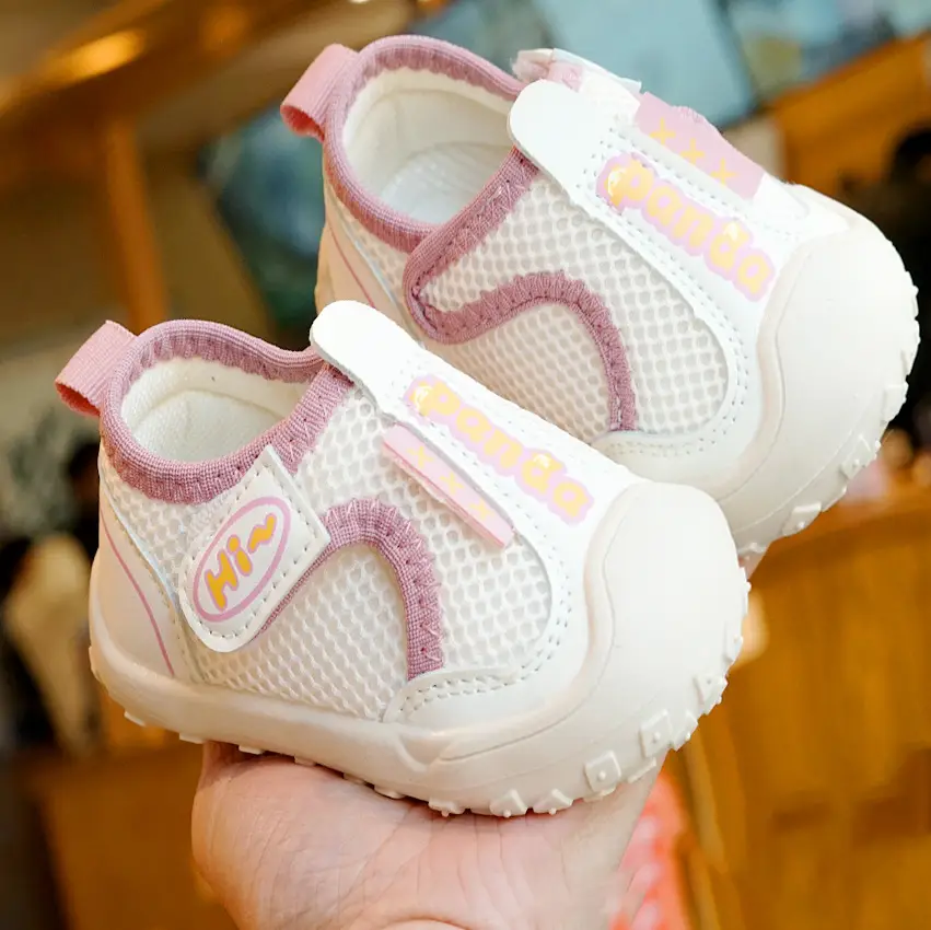 Baby Sneakers Spring Fall New Beginner 1-2Yrs Soft Sole Non Slip Mesh