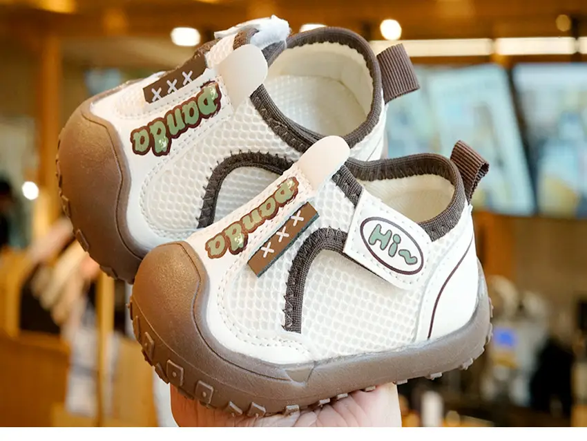 Baby Sneakers Spring Fall New Beginner 1-2Yrs Soft Sole Non Slip Mesh — feature 5