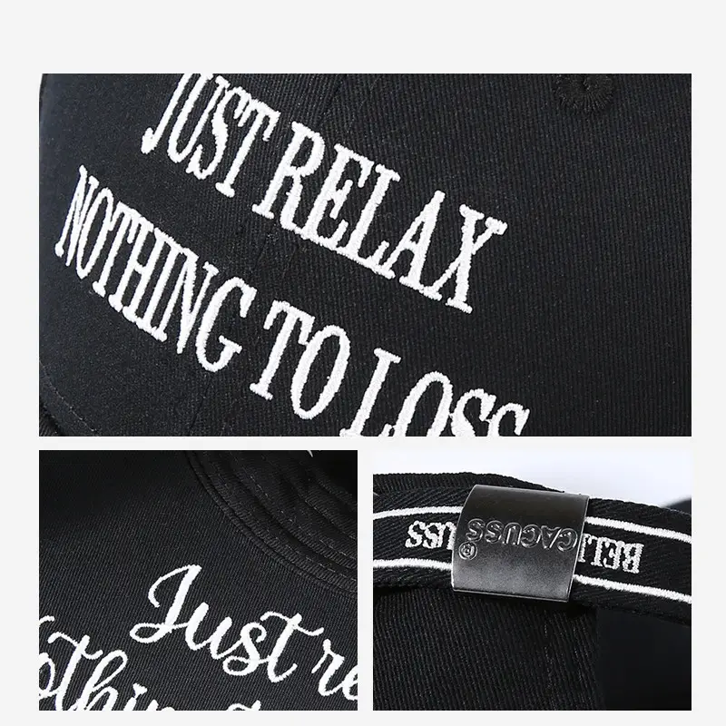 Men Korean Style Baseball Cap with Embroidered Design - Image 6