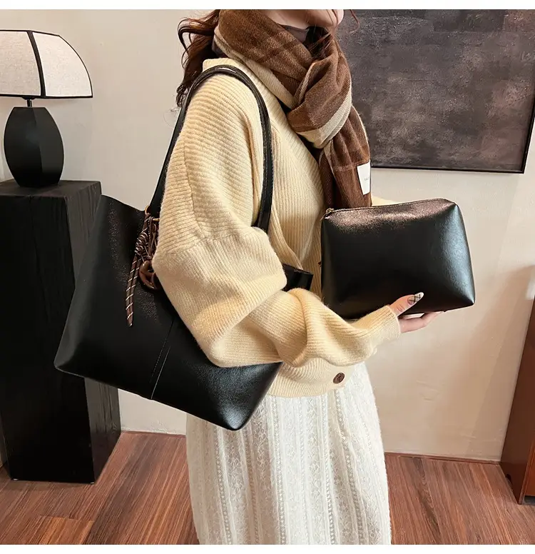 Brown Leather Cross-Border Tote Bag for Women 2026 — feature 23