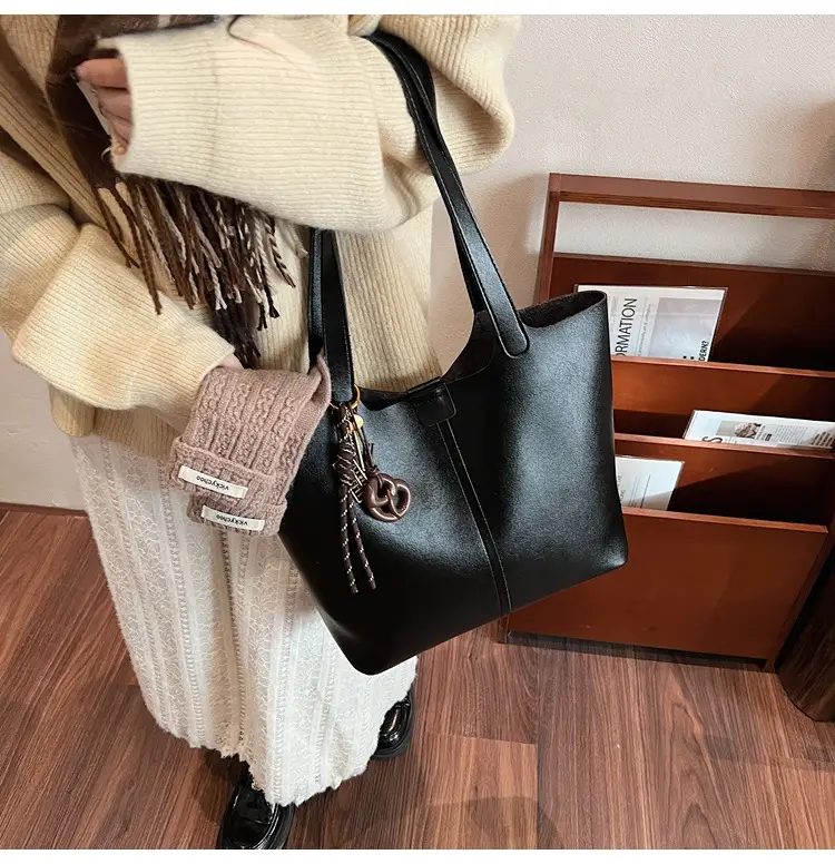 Brown Leather Cross-Border Tote Bag for Women 2026 — feature 24
