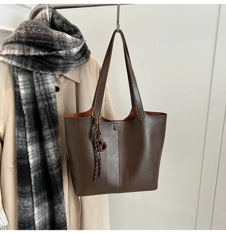 Brown Leather Cross-Border Tote Bag for Women 2026 — feature 31