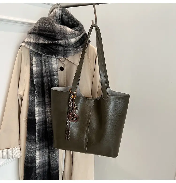 Brown Leather Cross-Border Tote Bag for Women 2026 — feature 37