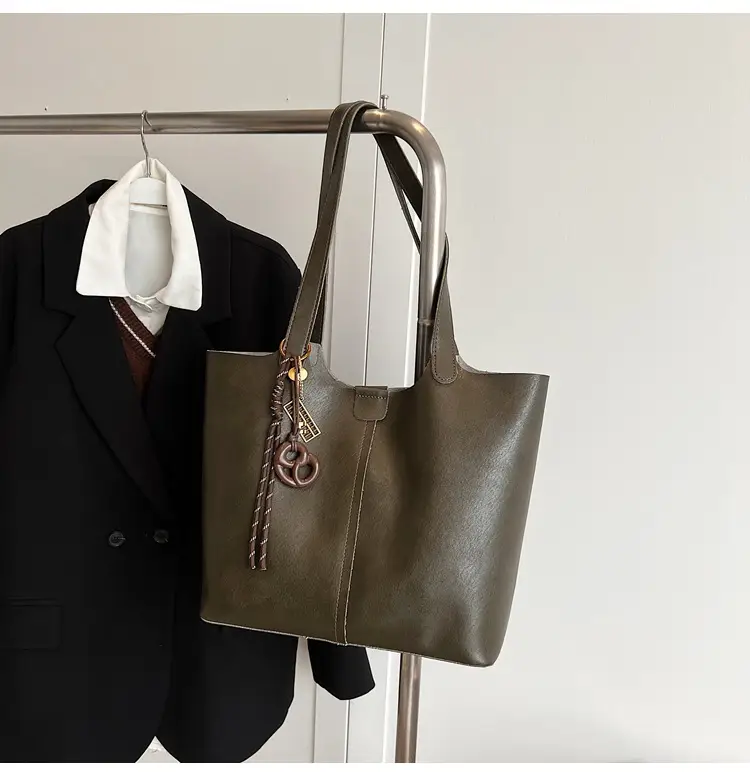 Brown Leather Cross-Border Tote Bag for Women 2026 — feature 39