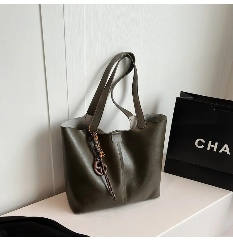 Brown Leather Cross-Border Tote Bag for Women 2026 — feature 40