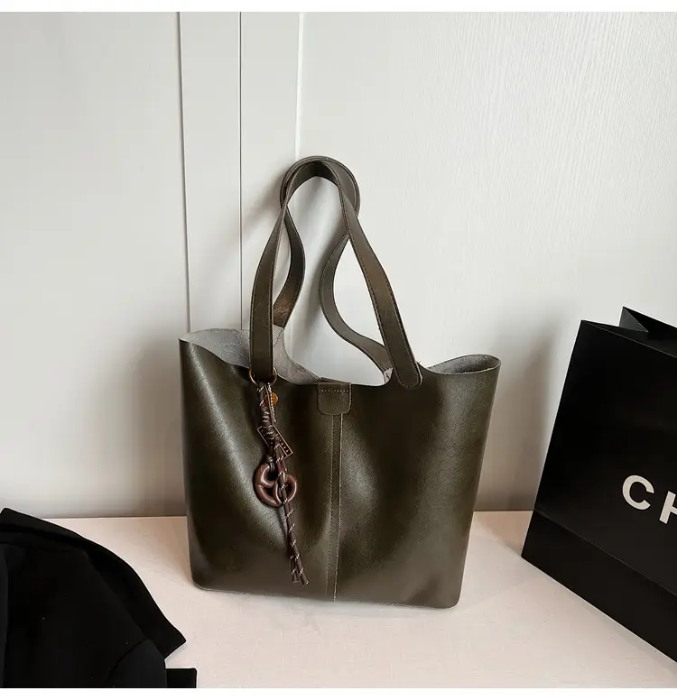 Brown Leather Cross-Border Tote Bag for Women 2026 — feature 41