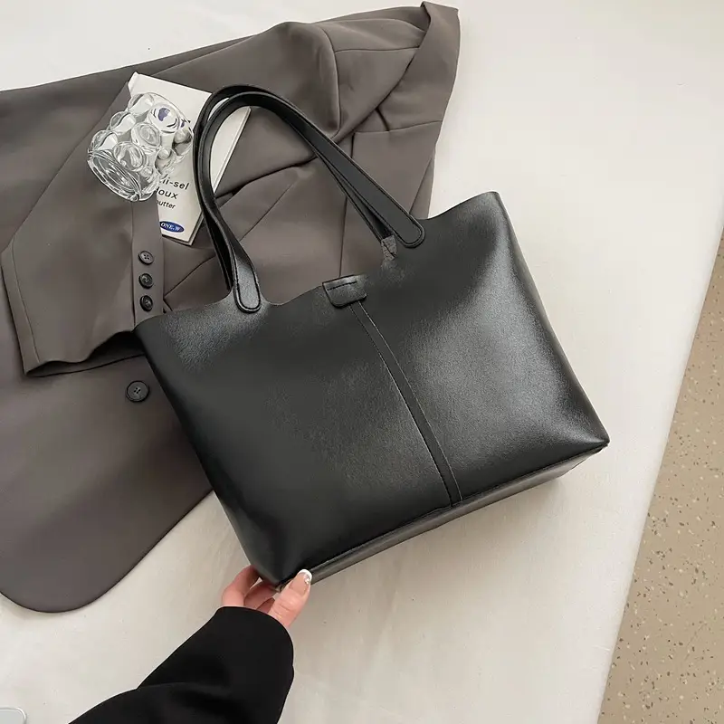 Brown Leather Cross-Border Tote Bag for Women 2026 - Image 5