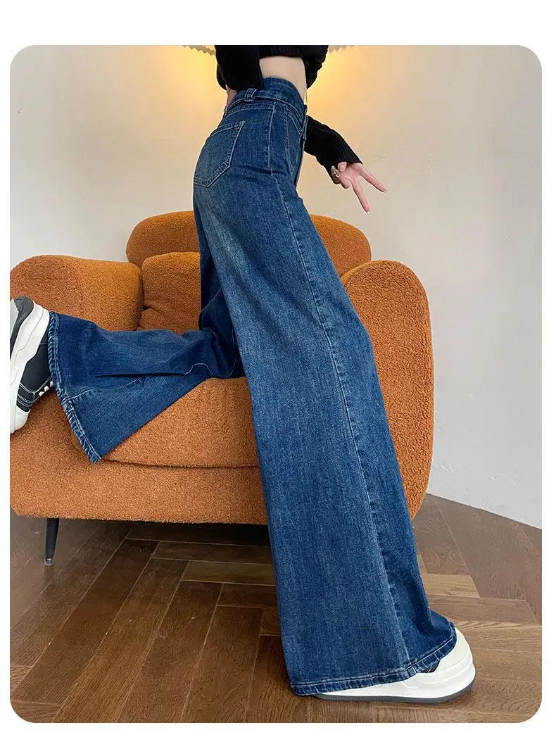 Wide Leg Jeans Dark Blue 2025 Women — feature 4
