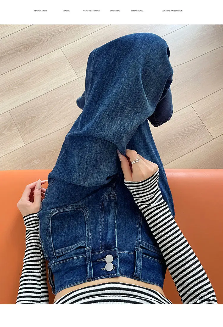 Women Wide Leg Jeans Dark Blue 2025 Design — feature 9
