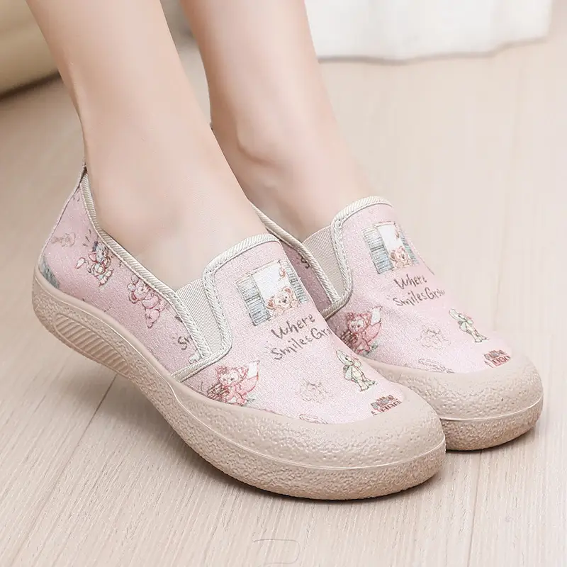 Casual Shoes for Women, Versatile 2025 Cross-Border Delivery Mother's Shoes, New Export Thick-Soled Women's Shoes, Spring Flats, Women's Round Toe Shoes - Image 5