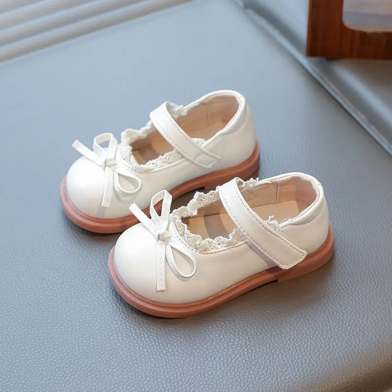 Baby Lolita Shoes Black Bow Spring Soft Sole