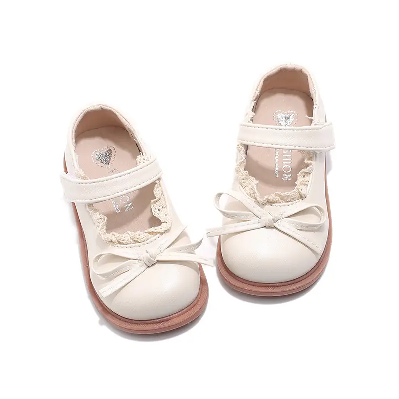 Baby Lolita Shoes Black Bow Spring Soft Sole