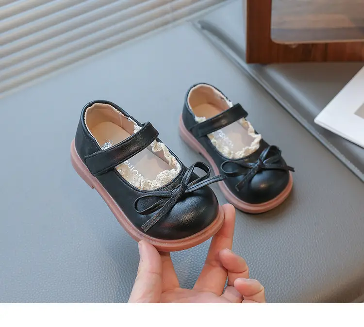 Baby Lolita Shoes Black Bow Spring Soft Sole — feature 13