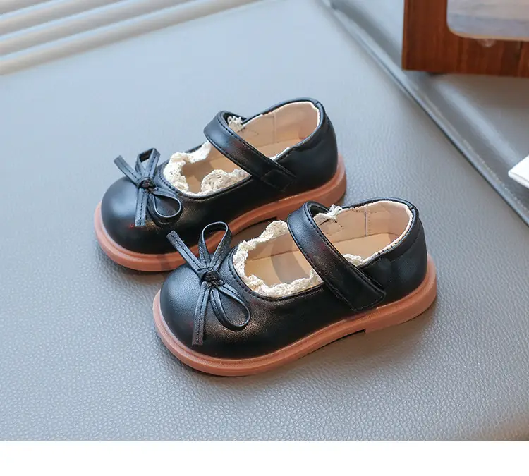 Baby Lolita Shoes Black Bow Spring Soft Sole — feature 15
