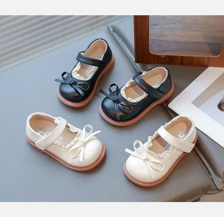 Baby Lolita Shoes Black Bow Spring Soft Sole — feature 7