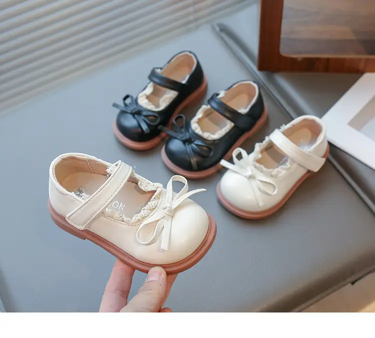 Baby Lolita Shoes Black Bow Spring Soft Sole — feature 8