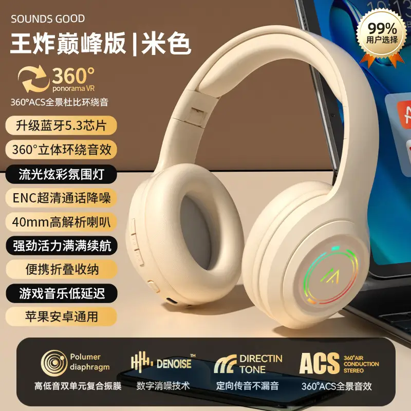 2025 Bluetooth Headset with 360° Sound & Color - Image 2