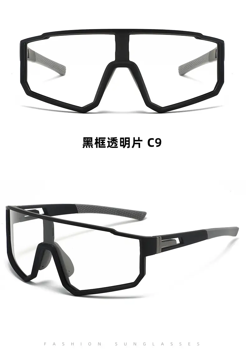 Men's Blue Mirror Sunglasses with Green Arms — feature 20