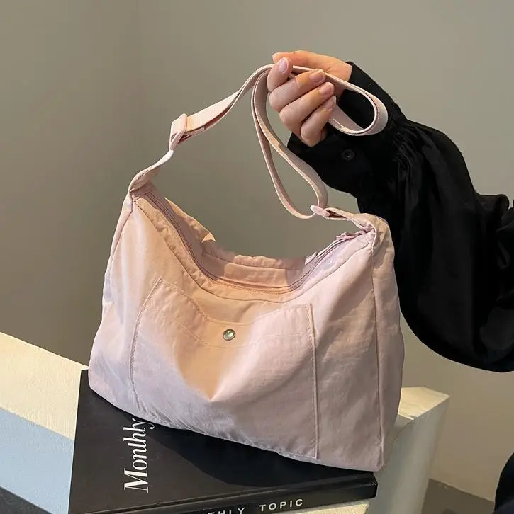 Women's Beige Nylon Shoulder Bag 2025 New Style - Image 7