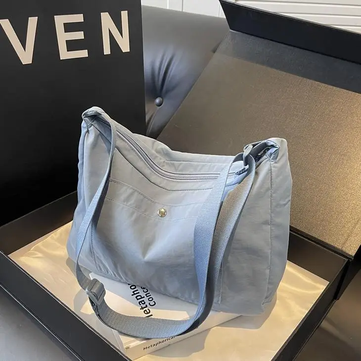 Women's Beige Nylon Shoulder Bag 2025 New Style - Image 9