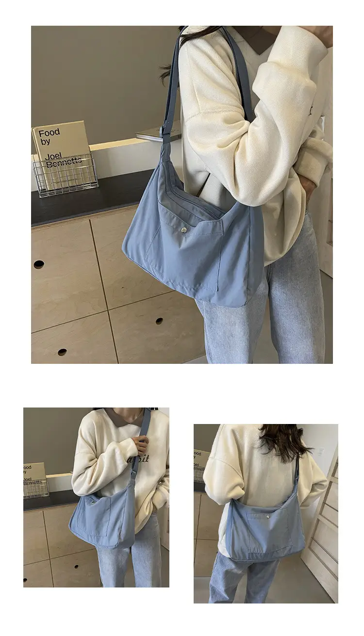 Women's Beige Nylon Shoulder Bag 2025 New Style — feature 15