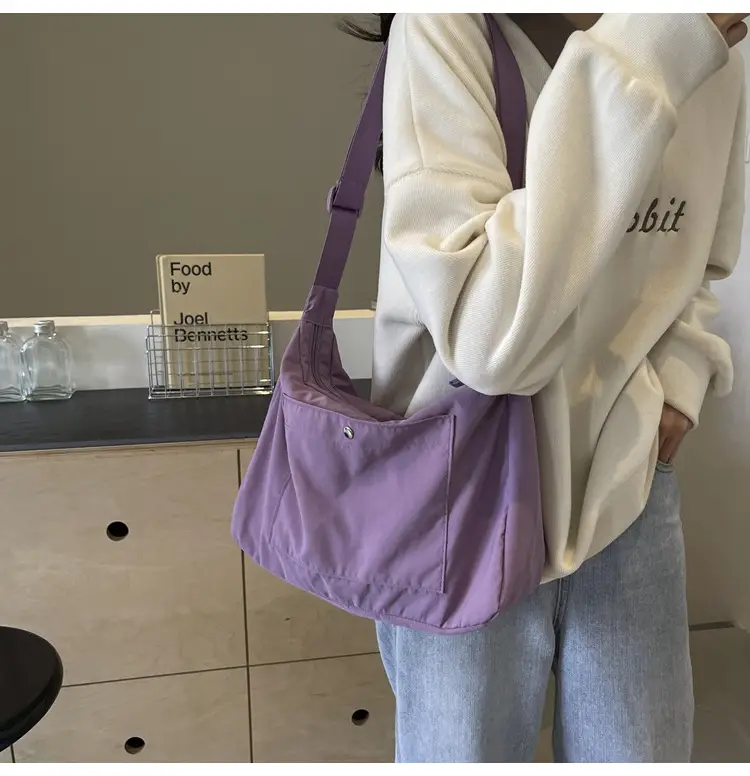 Women's Beige Nylon Shoulder Bag 2025 New Style — feature 21