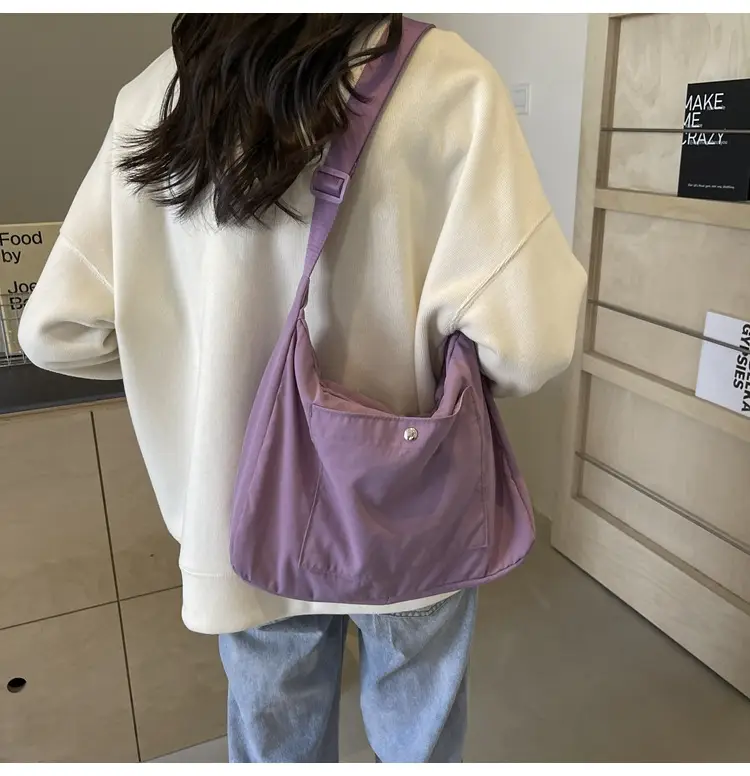 Women's Beige Nylon Shoulder Bag 2025 New Style — feature 22