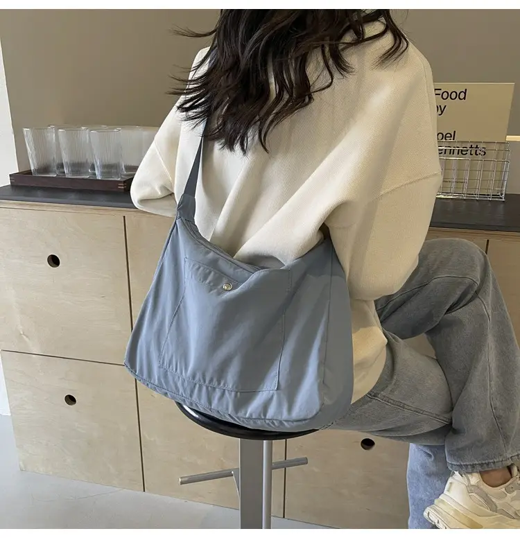 Women's Beige Nylon Shoulder Bag 2025 New Style — feature 23