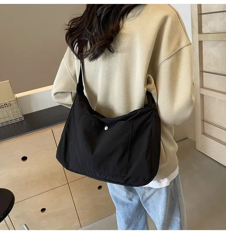 Women's Beige Nylon Shoulder Bag 2025 New Style — feature 26