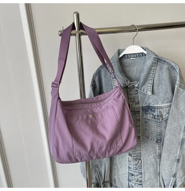 Women's Beige Nylon Shoulder Bag 2025 New Style — feature 29