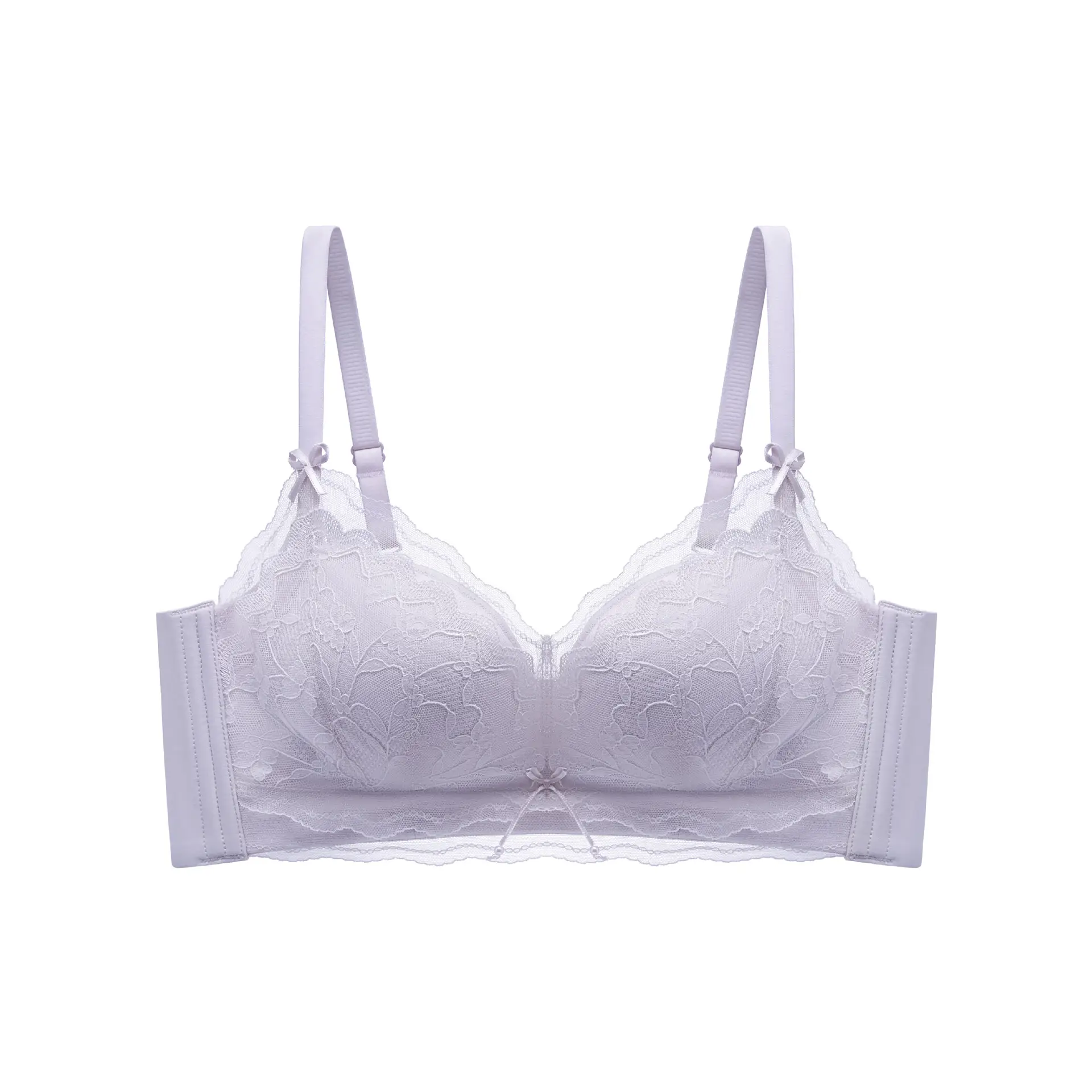 Small Chest Push Up Lace Bra Women's Non-Steel Rings - Image 9