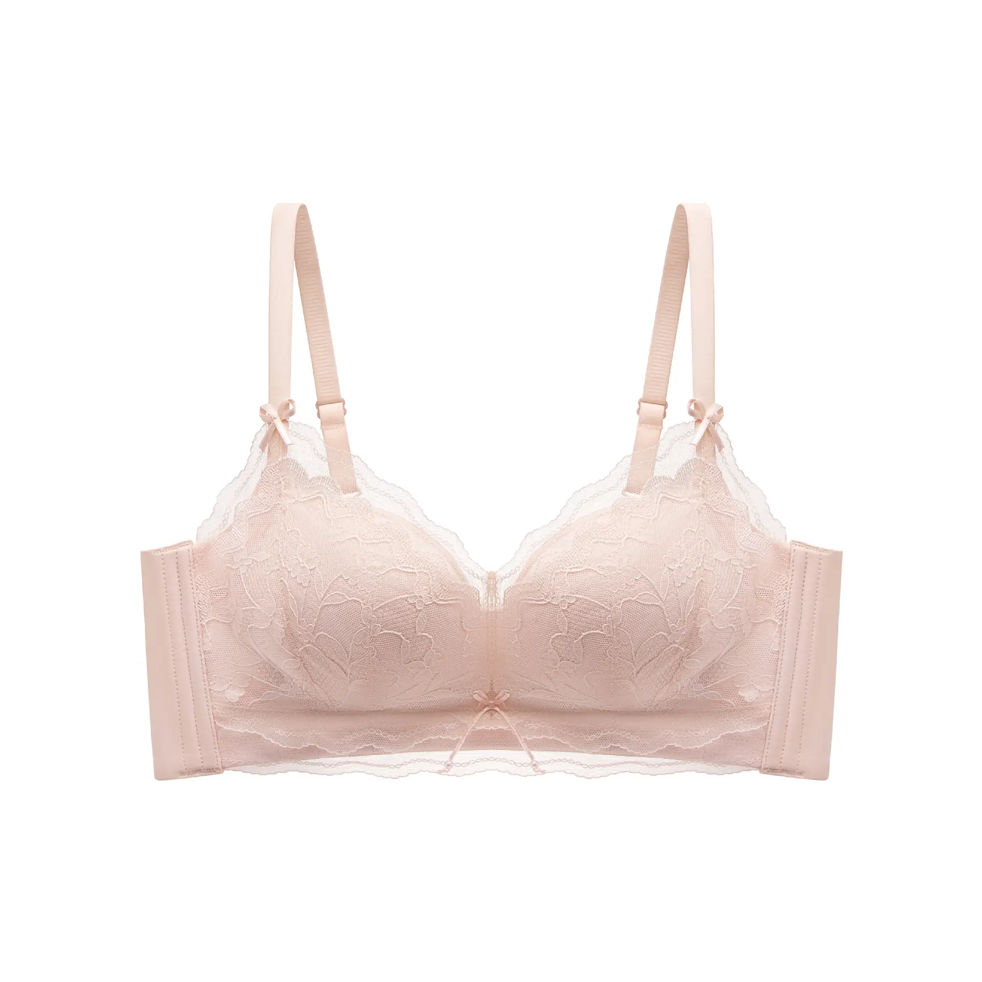 Small Chest Push Up Lace Bra Women's Non-Steel Rings - Image 2