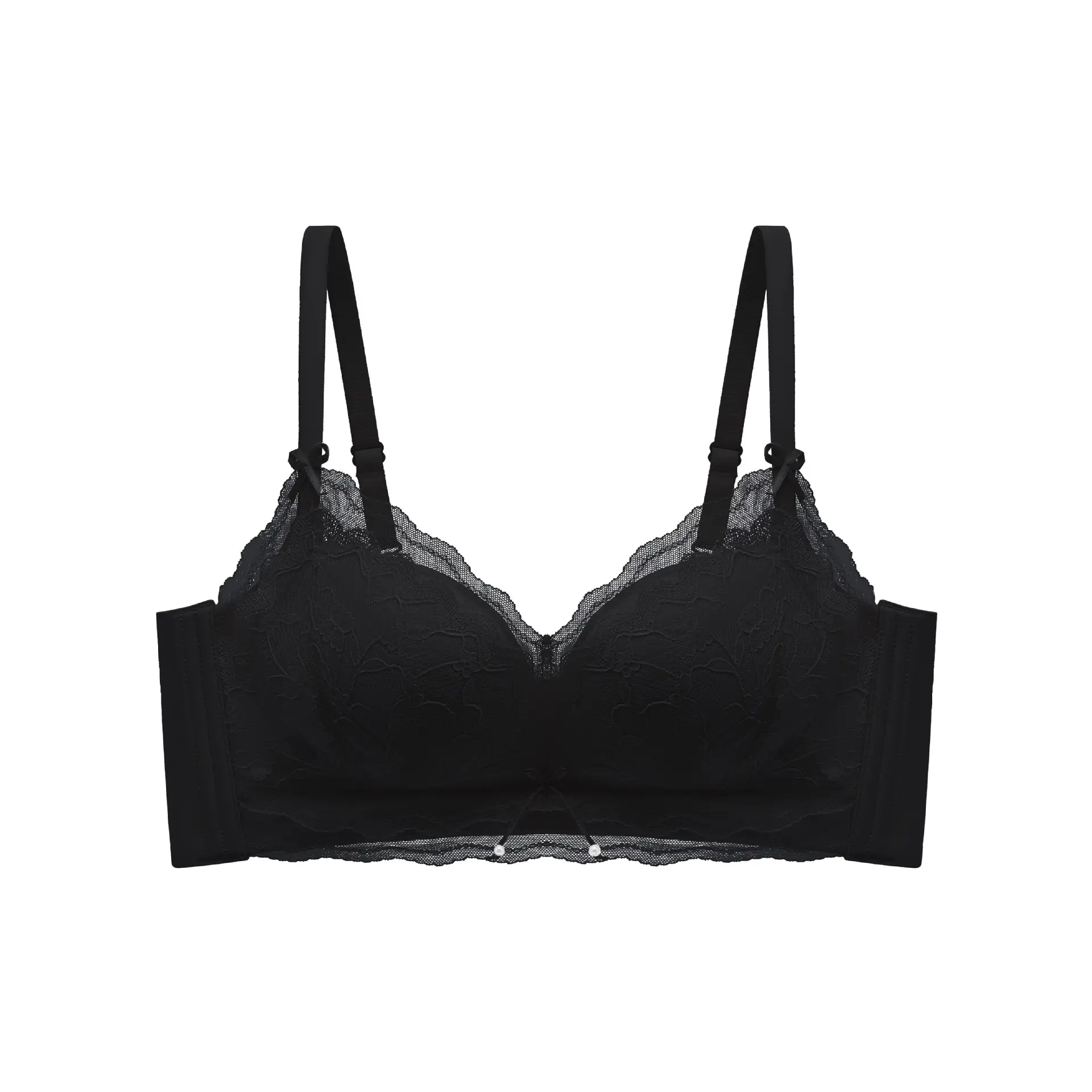 Small Chest Push Up Lace Bra Women's Non-Steel Rings - Image 4
