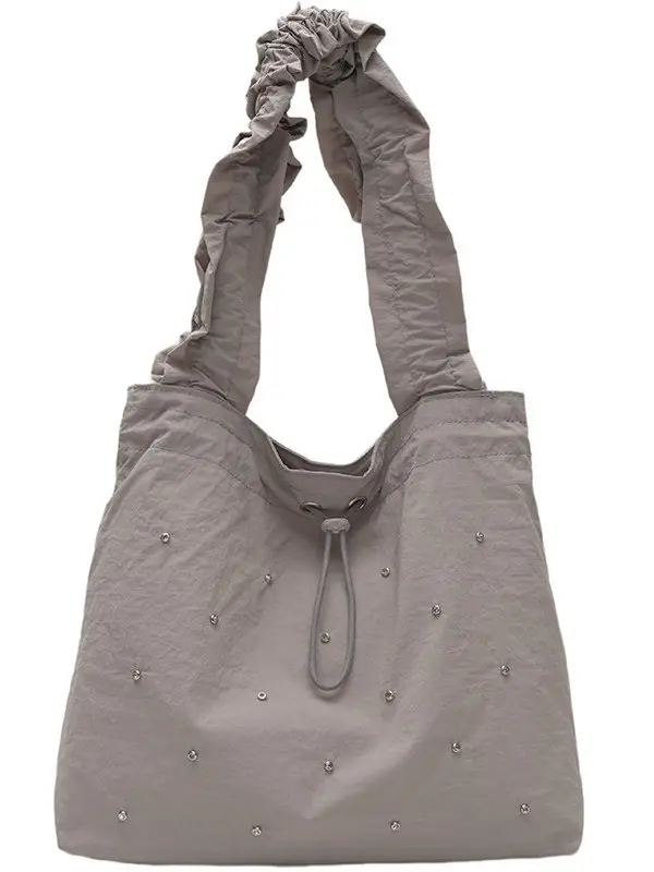Black Pleated Shoulder Bag for Women 2025 New Arrival - Image 10