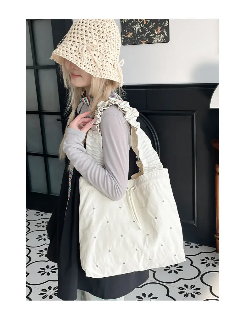 Black Pleated Shoulder Bag for Women 2025 New Arrival — feature 12