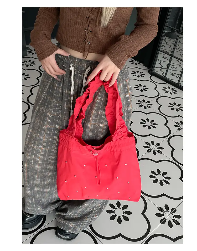 Black Pleated Shoulder Bag for Women 2025 New Arrival — feature 20