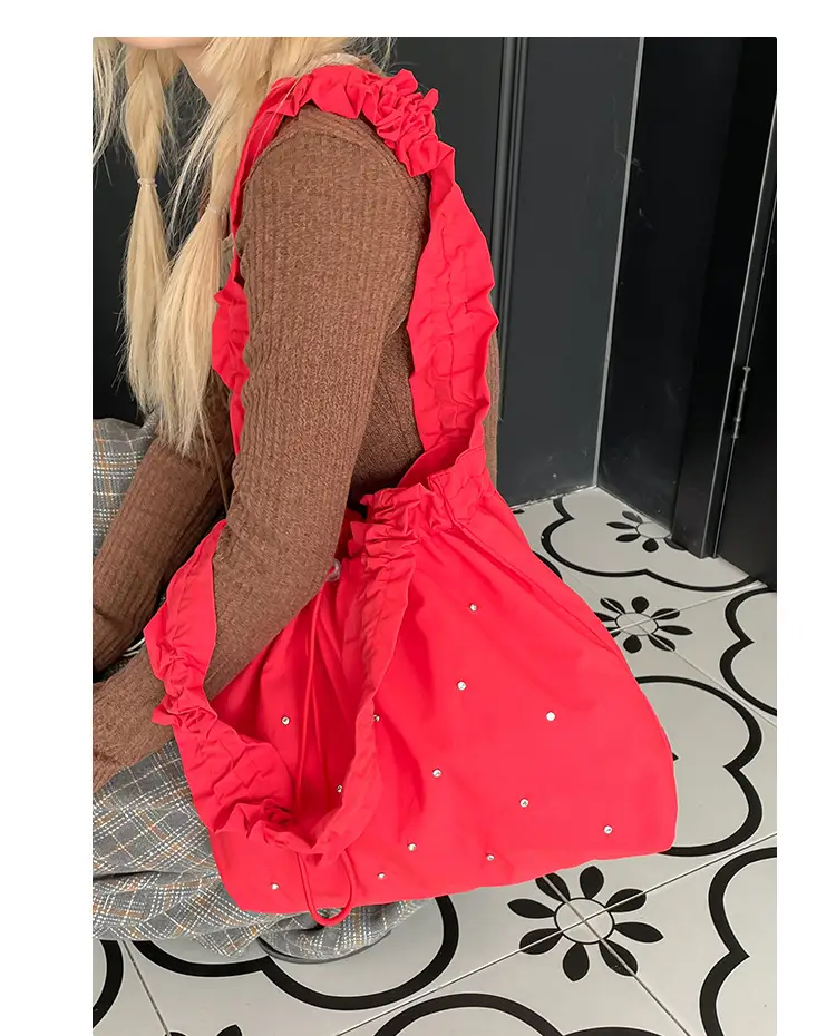 Black Pleated Shoulder Bag for Women 2025 New Arrival — feature 23