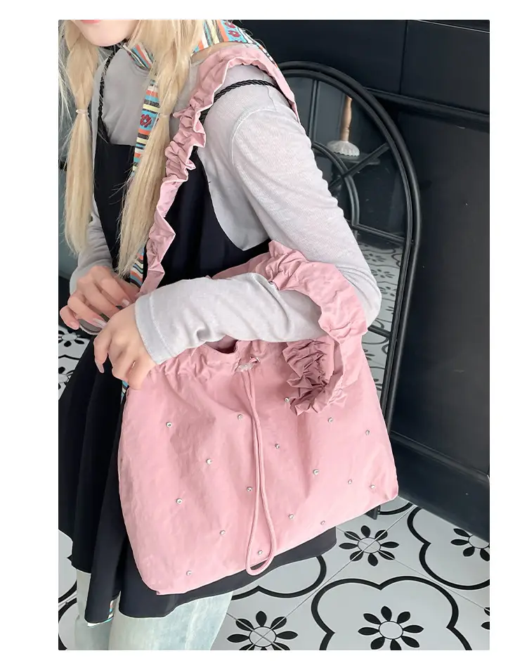 Black Pleated Shoulder Bag for Women 2025 New Arrival — feature 28