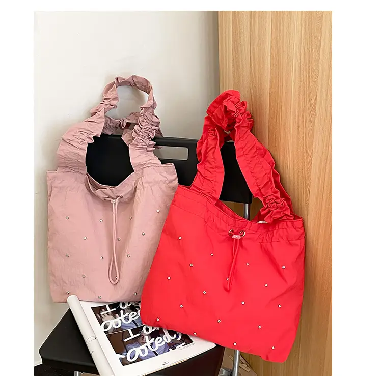 Black Pleated Shoulder Bag for Women 2025 New Arrival — feature 33
