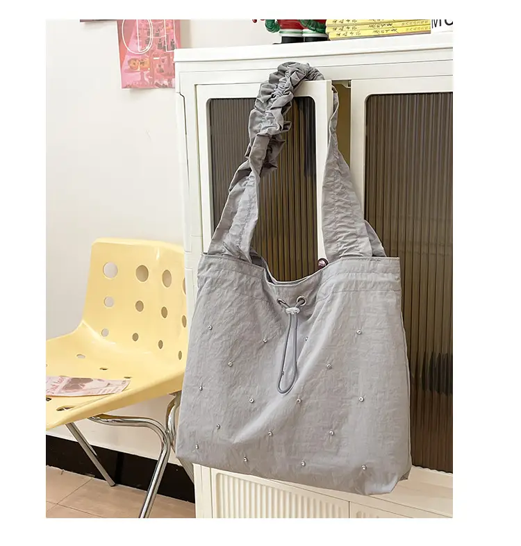 Black Pleated Shoulder Bag for Women 2025 New Arrival — feature 49