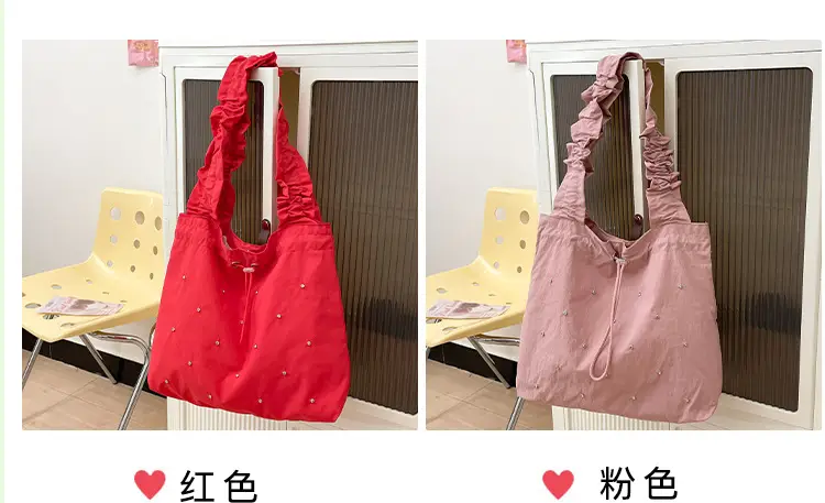 Black Pleated Shoulder Bag for Women 2025 New Arrival — feature 5