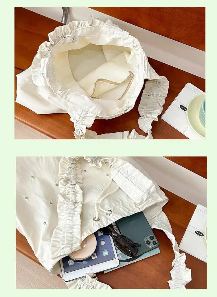 Black Pleated Shoulder Bag for Women 2025 New Arrival — feature 9