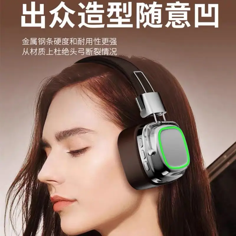 Retro Bluetooth Headset with Subwoofer & Noise Reduction