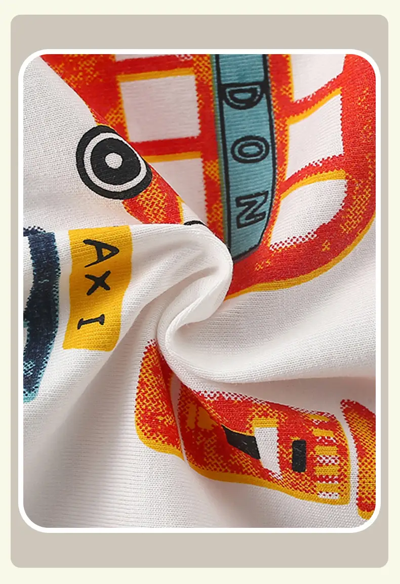 Kids Cartoon T-Shirt White Round Neck Summer Wear — feature 4