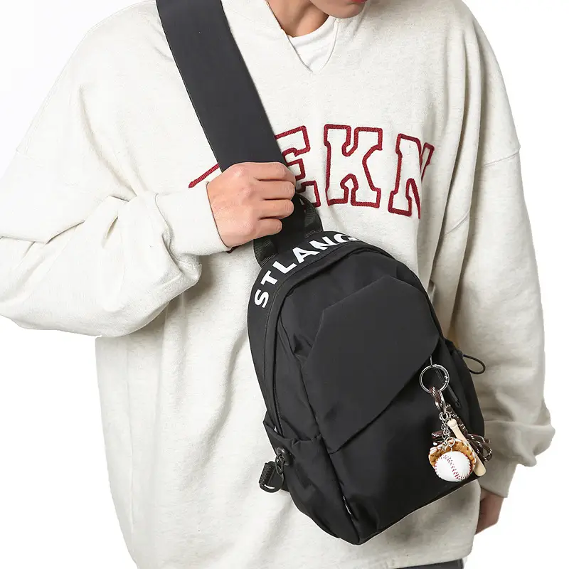 Trendy Crossbody Backpack for Men Women Brown Green - Image 6